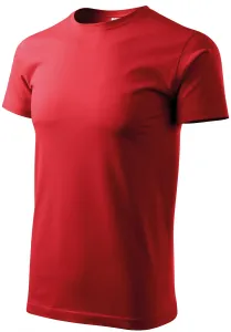 Tričko vyšší gramáže unisex, červená, 2XL