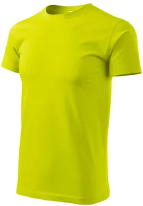Tričko vyšší gramáže unisex, limetková, XL