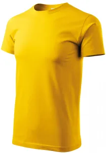 Tričko vyšší gramáže unisex, žlutá, L