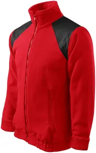 MALFINI Fleecová mikina Jacket Hi-Q - Červená | XXXL