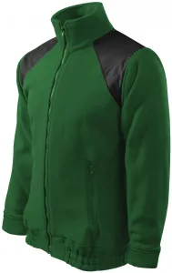 MALFINI Fleecová mikina Jacket Hi-Q - Lahvově zelená | XL