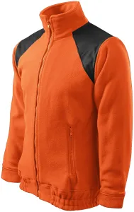 MALFINI Fleecová mikina Jacket Hi-Q - Oranžová | XXXL