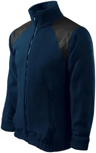 MALFINI Fleecová mikina Jacket Hi-Q - Námořní modrá | XXL