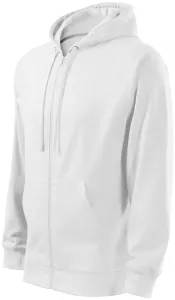 MALFINI Pánská mikina Trendy Zipper - Bílá | M