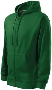 MALFINI Pánská mikina Trendy Zipper - Lahvově zelená | L