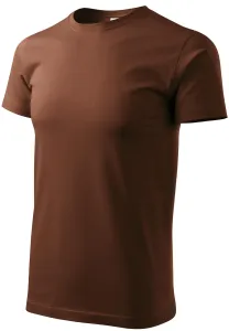 Pánské triko jednoduché, čokoládová #3481946