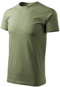 Pánské triko jednoduché, khaki #3481901
