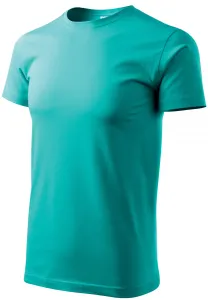 Pánské triko jednoduché, smaragdovozelená