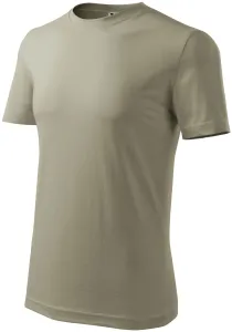 Pánské triko klasické, svetlá khaki #3483781
