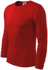 Pánské triko s dlouhým rukávem, červená