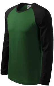 MALFINI Pánské tričko s dlouhým rukávem Street LS - Lahvově zelená | XXL