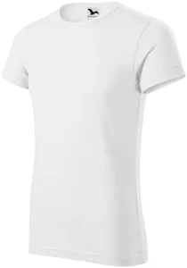 Pánské triko s vyhrnutými rukávy, bílá #3487989