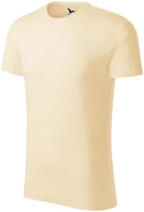 Pánské triko, strukturovaná organická bavlna, mandlová #3489934