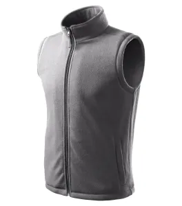 MALFINI Fleecová vesta Next - Ocelově šedá | XL