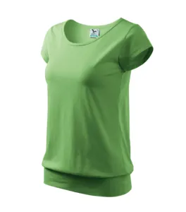 Dámské trendové tričko, hrášková zelená