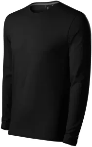 Přiléhavé pánské tričko s dlouhým rukávem, černá