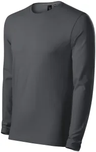 MALFINI Pánské tričko s dlouhým rukávem Brave - Světlá antracitová | S
