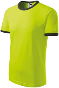 Unisex tričko kontrastní, limetková #3485575