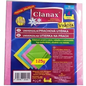 CLANAX viskózní utěrka 125 g, 35 × 38 cm, 4 ks