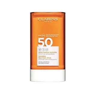 Clarins Opalovací tyčinka na citlivé oblasti obličej SPF 50+ (Invisible Sun Care Stick) 17 g