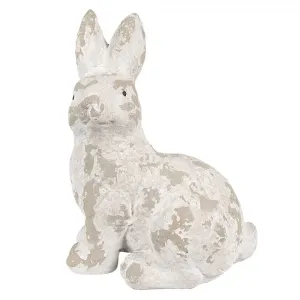 Béžová antik dekorativní figurka králík - 29*19*39 cm 6MG0044