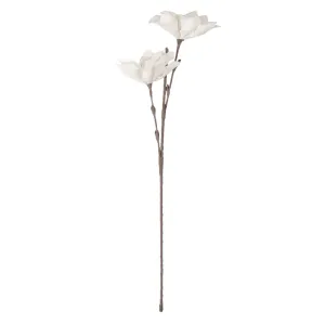 Bílá dekorační květina - 77 cm 5PL0031W