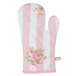 Bavlněná kuchyňská chňapka - rukavice s květy růže Sweet Roses - 18*30cm SWR44