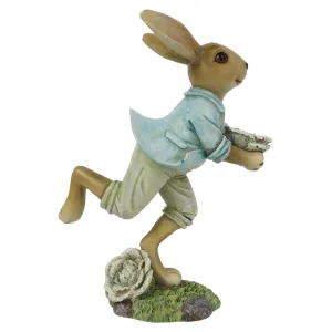 Dekorace běžící králík - 11*6*15 cm 6PR3256