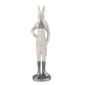 Dekorace králíček v obleku - 11*8*40 cm 6PR4040