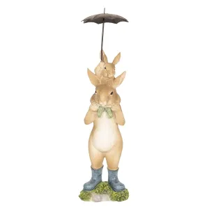 Dekorace králíci pod deštníkem - 8*7*25 cm 6PR2599