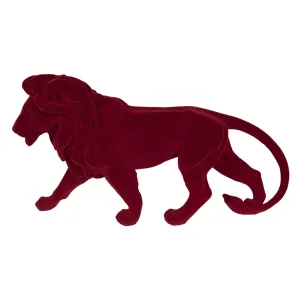 Dekorační soška červeného lva - 43*11*24 cm 6FU0013