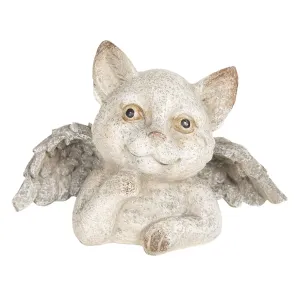 Dekorativní soška kočičky s křídly - 21*11*14 cm 6PR2656