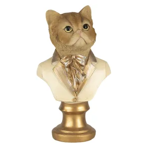 Dekorativní soška kočky v obleku - 10*7*17 cm 6PR4621