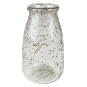 Skleněná transparentní foukaná váza Sandy - Ø 11*20 cm 6GL4283