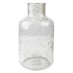 Skleněná transparentní foukaná váza Sandy - Ø 18*32 cm 6GL4269