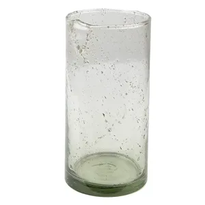 Skleněná transparentní foukaná váza Sandy - Ø10*20 cm 6GL4295