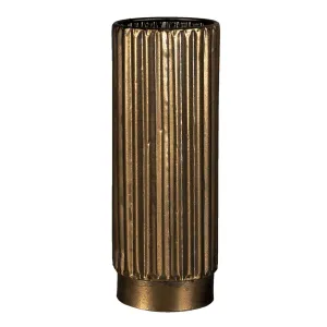 Zlatá dekorativní kovová váza Leah L - Ø 11*28 cm 6Y4327