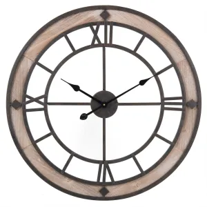 Nástěnné hodiny Caleb - Ø 71*5 cm / 1xAA 5KL0109