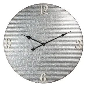 Nástěnné kovové hodiny Balast – Ø 60*5 cm / 1*AA 6KL0621