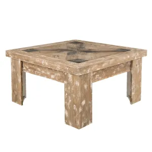 Dřevěný konferenční stolek Jacques s patinou - 90*90*50 cm 5H0354