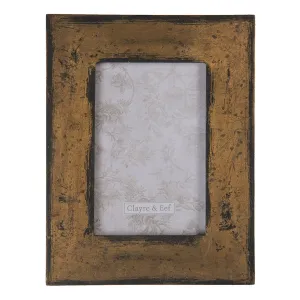Bronzovo-hnědý fotorámeček s patinou - 17*1*22 cm / 10*15 cm 2F0679