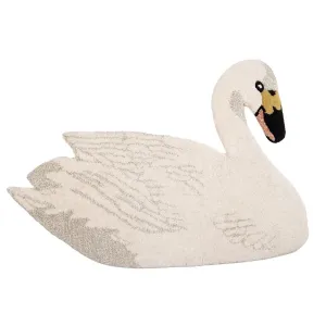 Vlněný kusový koberec labuť Swan - 60*90*2 cm FOR0006