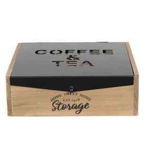 Krabička na čaj Coffee & Tea - 24*25*8 cm 6H1931