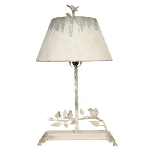 Kovová vintage stolní lampa s ptáčky Charlemagne - 44*43*75 cm 5LMP311