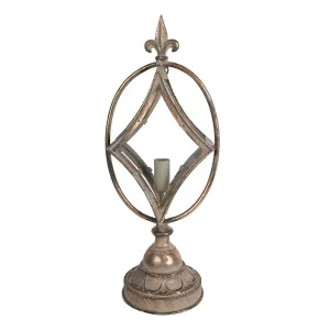 Měděná antik stolní lampa Pinnia - 23*17*56 cm 6LMP762