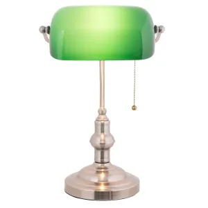 Stolní bankovní lampa GreenBank - 27*17*41 cm E27/60W 5LL-5100