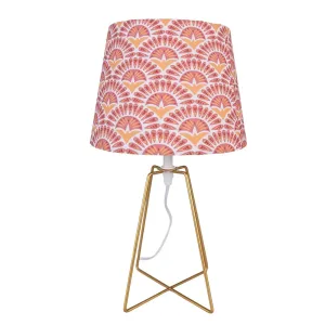 Stolní lampa s barevným vintage stínidlem Viléy - Ø 20*35 cm E27/ 1*60W 6LMC0067