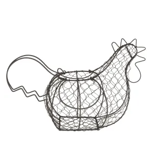 Drátěný stojan na vajíčka v designu slepice Filaire - 40*23*28 cm 6Y3763