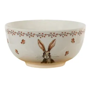 Porcelánová miska Rustic Easter Bunny - Ø 14*7 cm / 0.5 L REBBO