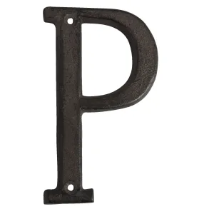 Nástěnné kovové písmeno P - 13 cm 6Y0840-P